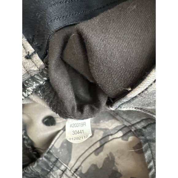 Spanx Womens twill Camo Jogger Pants Size Large denim pockets gray - Picture 6 of 8